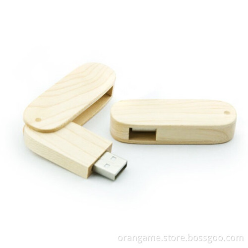 Twist Wooden USB Flash Drive, Wooden Swivel USB Stick